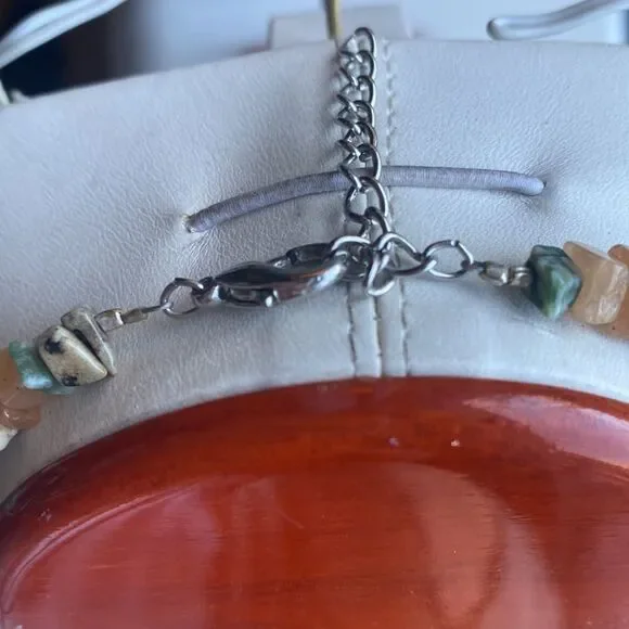 Semi Precious/Natural Stone Indian Agate & Other Stones Collar Necklace